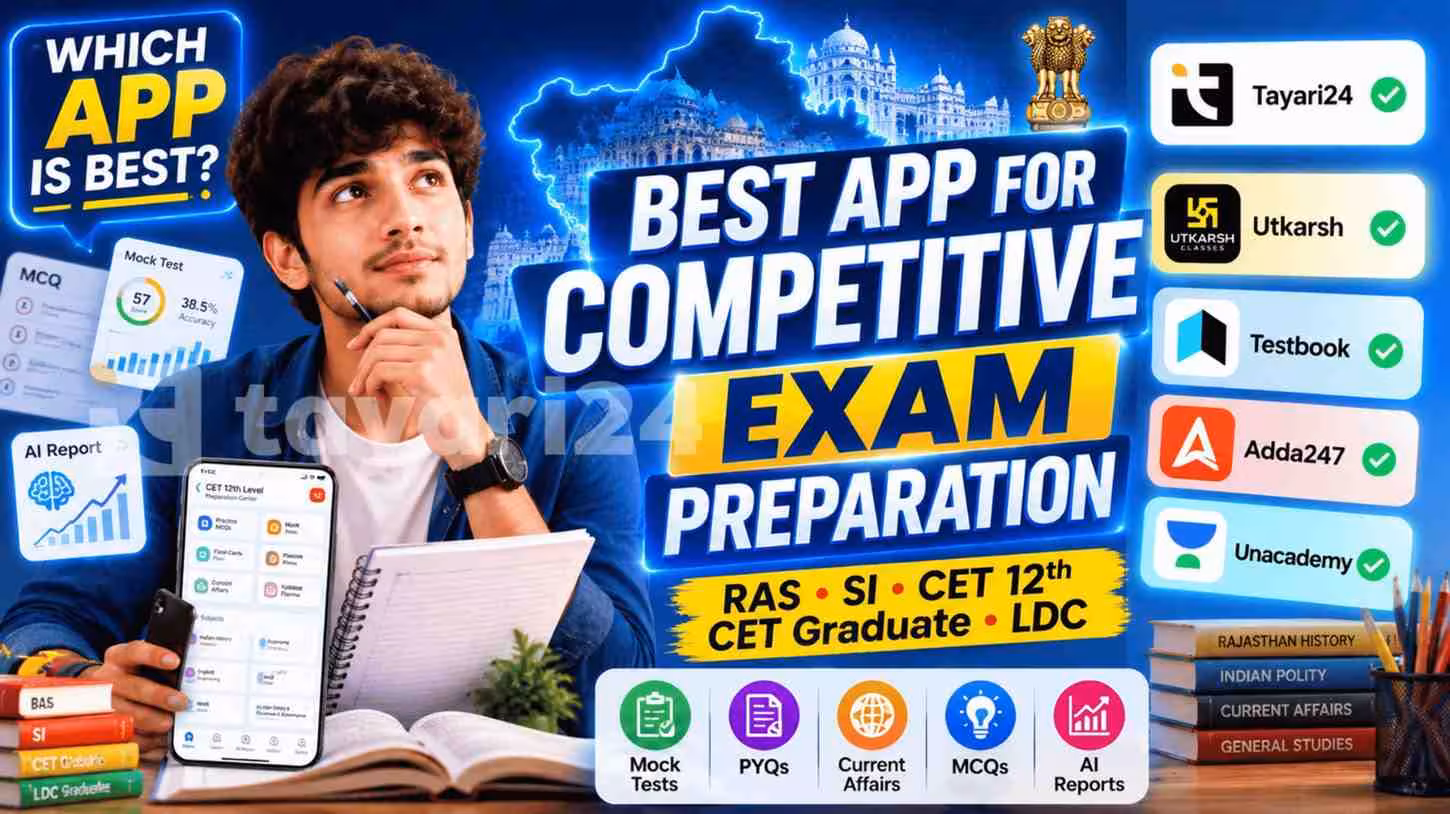 Which Is the Best App for Competitive Exam Preparation in Rajasthan (2026)?