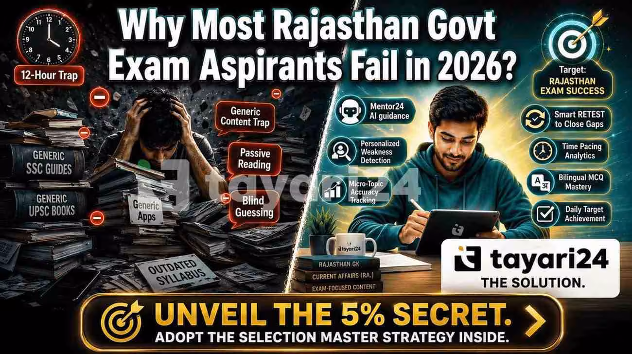 Why Most Rajasthan Govt Exam Aspirants Fail in 2026 (And How Smart Students Crack It)